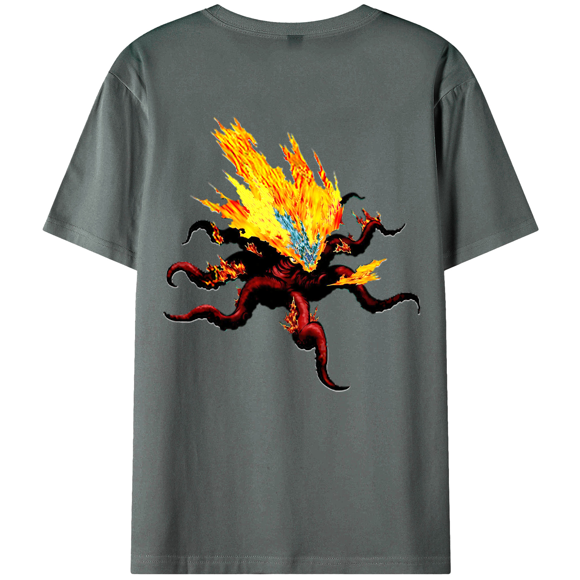 （画像用） 遊☆戯☆王 Yu-Gi-Oh! 綿100％ メンズ半袖Tシャツ（バックプリント） 通気性